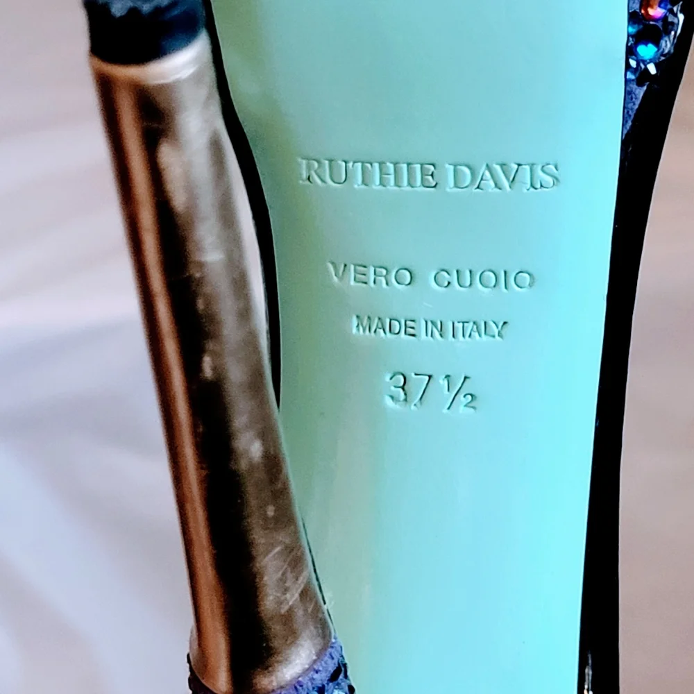Ruthie Davis Sea Studded Platform Sandal in Capri Blue